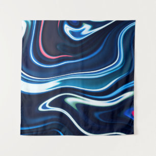 Marble ink colorful. Blue marble pattern texture a Tapestry