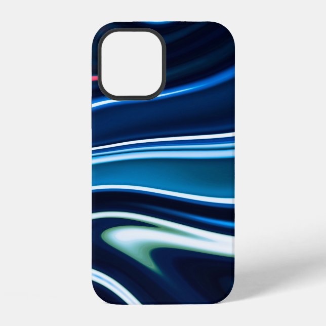 Marble ink colourful. Blue marble pattern texture  iPhone Case (Back)