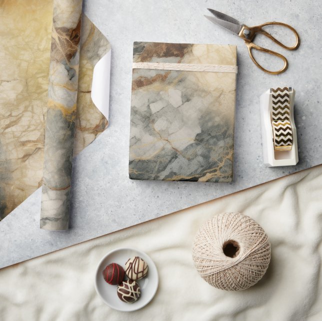 Marble Inspired Seamless Pattern  Wrapping Paper (Crafts)