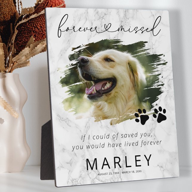 Marble Keepsake Pet Memorial Photo Plaque (Creator Uploaded)