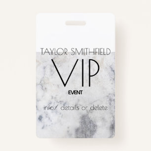 marble lanyard ID badge