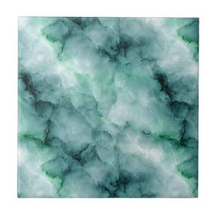 Marble -Like Texture in Light Mint Green Ceramic Tile