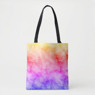 Marble-Like Texture in Pink and Purple Tote Bag