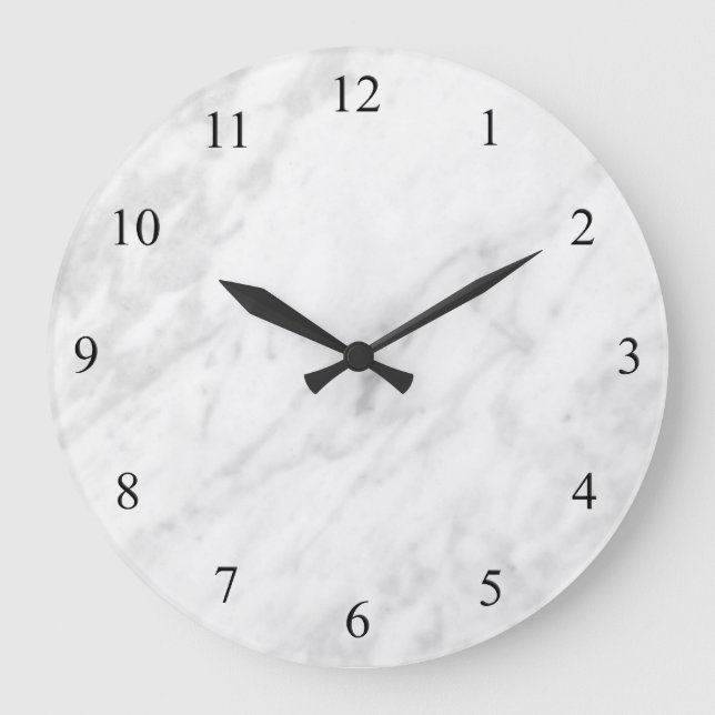 Marble Look Large Clock (Front)