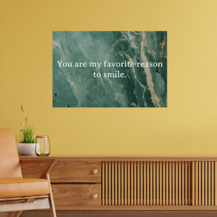 Marble Love Quote Poster – Personalized Wall Art