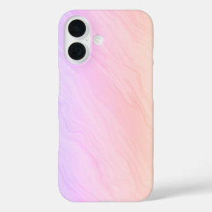 Marble Luxe – Purple and Pink iPhone 16 Case