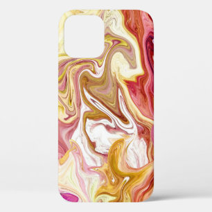 Marble Magic: Colourful Abstract Design iPhone 12 Case