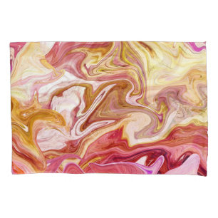 Marble Magic: Colourful Abstract Design Pillowcase
