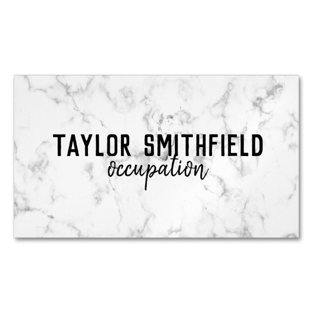 Marble Magnetic Business Card (Front)