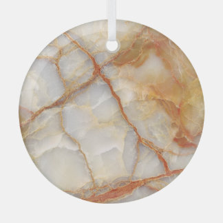 Marble Majesty: Glossy Elegance Glass Tree Decoration