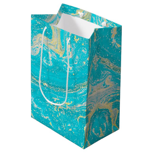 Marble Medium Gift Bag (Front Angled)