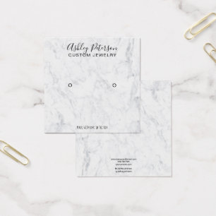 Marble minimalist elegant stud earring display
