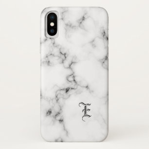 Marble monogram iPhone x case
