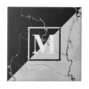 Marble Monogram Ceramic Tile