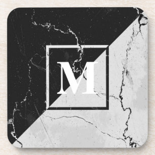 Marble Monogram Coaster