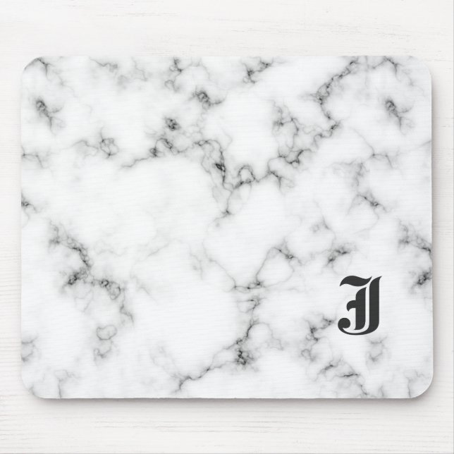 Marble monogram mouse pad (Front)