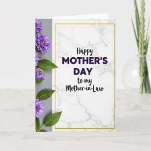 Marble Mothers Day Message Card