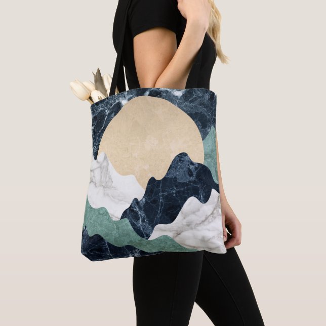 Marble Mountain Landscape Tote Bag (Close Up)