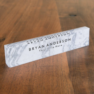 Marble Nameplate