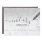 Marble Notary loan silver glitter typography