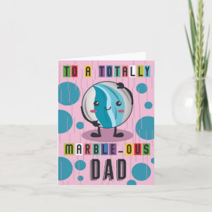 Marble-Ous Puns Father's Day Card