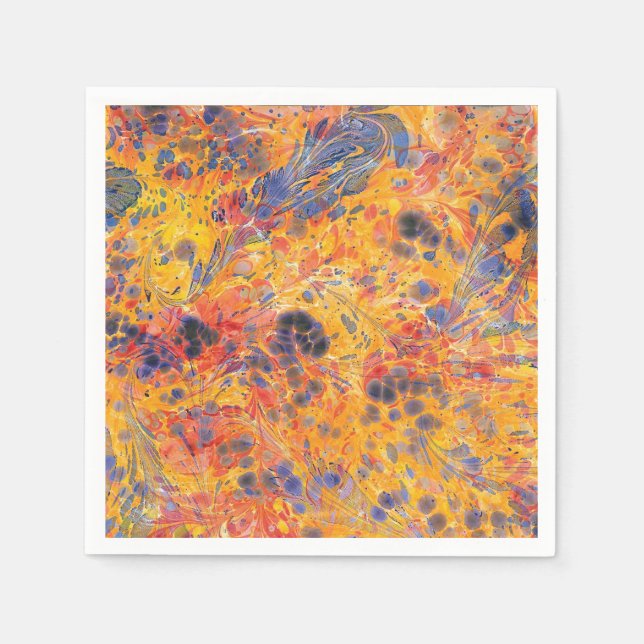 marble paper Standard Cocktail Napkin (Front)