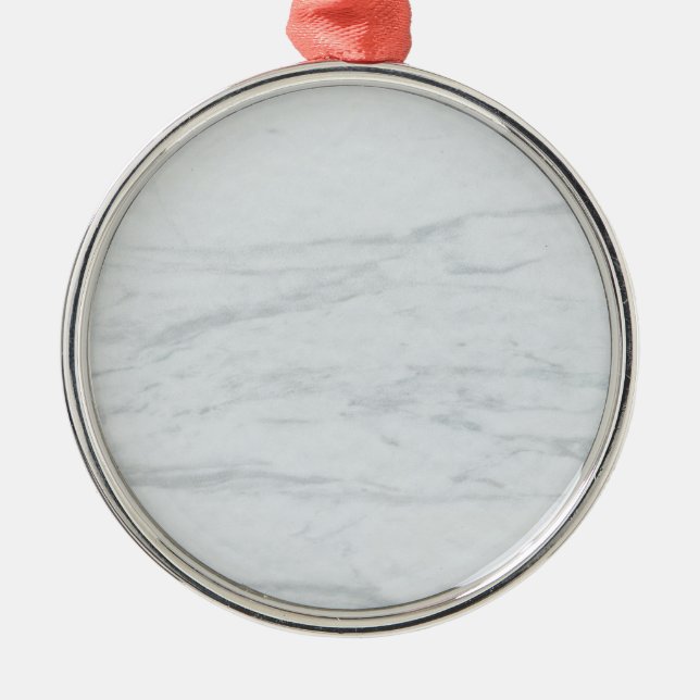 Marble Pastel Glitter Premium Round Ornament (Front)