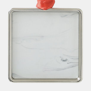 Marble Pastel Glitter Premium Square Ornament
