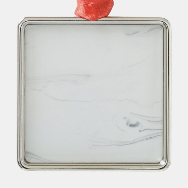 Marble Pastel Glitter Premium Square Ornament (Front)