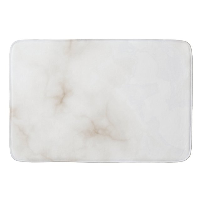 Marble Pastel Stone Texture Glitter Watercolor Bath Mat (Front)