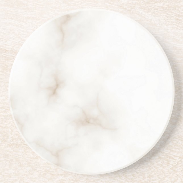 Marble Pastel Stone Texture Glitter Watercolor Coaster (Front)