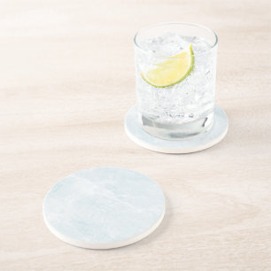 Marble Pastel Stone Texture Glitter Watercolor Coaster