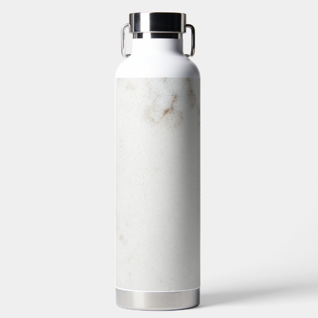 Marble Pastel Stone Texture Glitter Watercolor Water Bottle (Front)