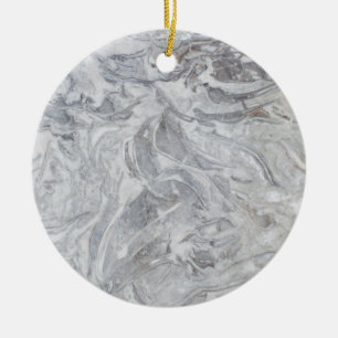 Marble pattern ceramic ornament