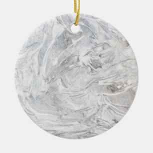Marble pattern ceramic ornament