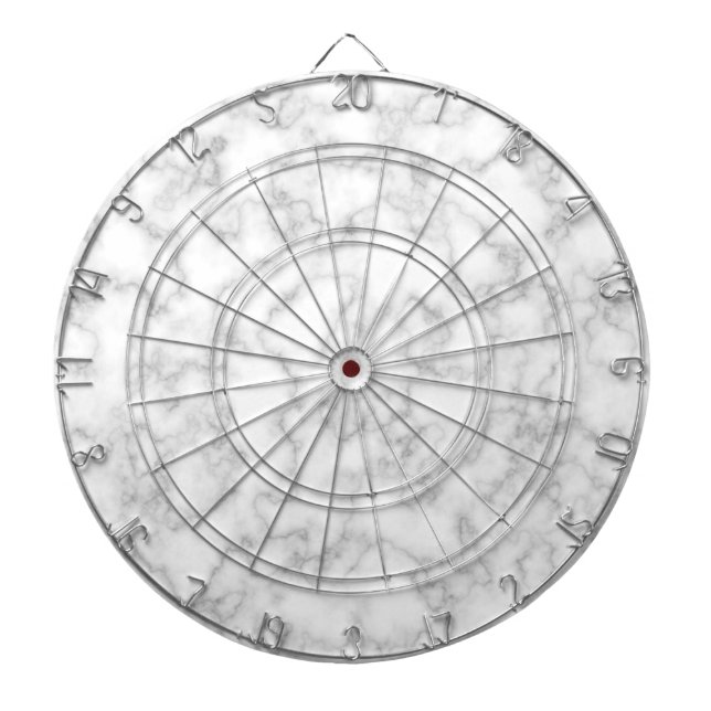 Marble Pattern Grey White Marbled Stone Background Dartboard (Front)