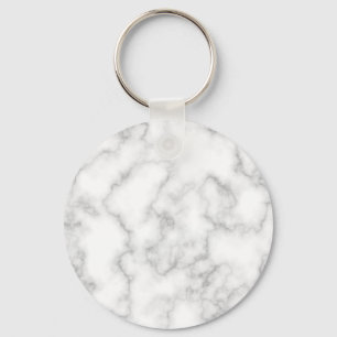 Marble Pattern Grey White Marbled Stone Background Key Ring