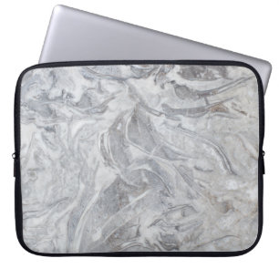 Marble pattern laptop sleeve