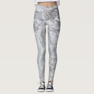 Marble pattern leggings