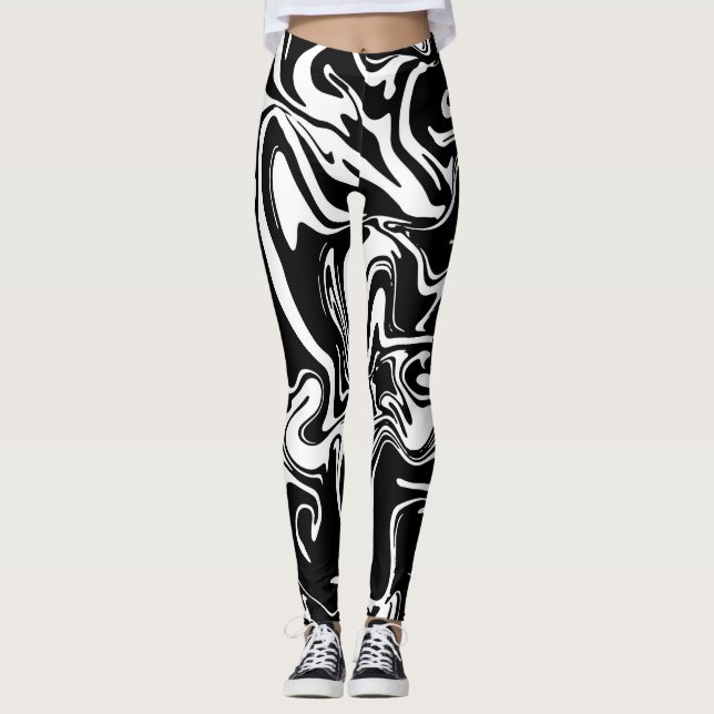 Marble pattern leggings (Front)
