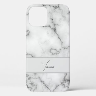 Marble Pattern Personalisation iPhone 12 Case