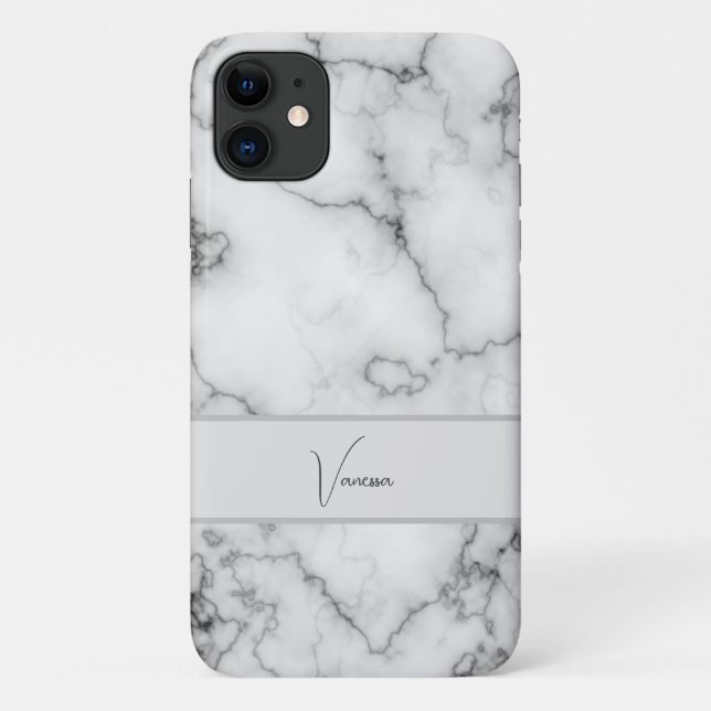 Marble Pattern Personalisation Case-Mate iPhone Case (Back)