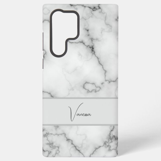 Marble Pattern Personalisation Samsung Galaxy S22 Ultra Case (Back)