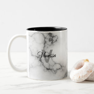 Marble Pattern Personalisation Two-Tone Coffee Mug