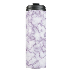 Marble Pattern Purple Thermal Tumbler
