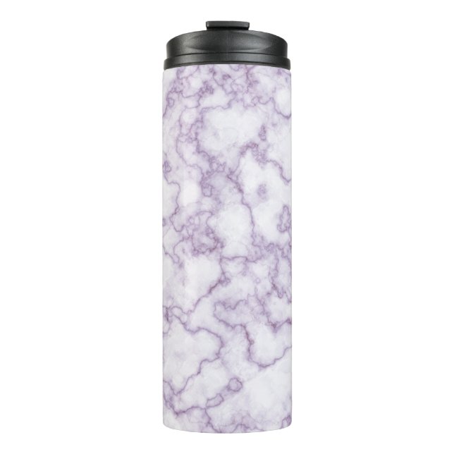 Marble Pattern Purple Thermal Tumbler (Front)