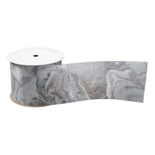 Marble pattern satin ribbon