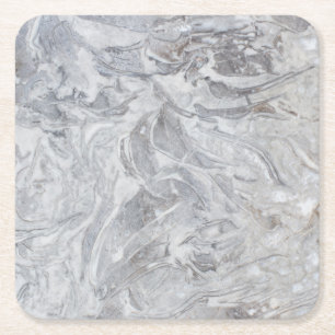 Marble pattern square paper coaster