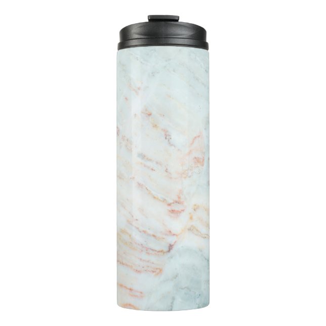 Marble pattern texture natural background. Interio Thermal Tumbler (Front)