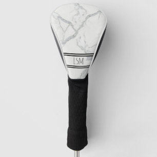 Marble Personalised Initials Golf Gift Head Cover